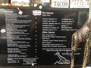 Menu board 2 at Food For The Soul in Kalispell