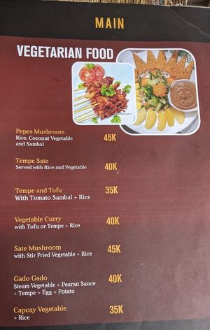 Mainly vegan   at Warung Setia in Pemuteran