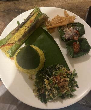 Pepes Jamur  at Warung Setia in Pemuteran