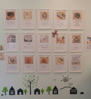inside wall menu at Sweet Dessert Shop in Sunnybank
