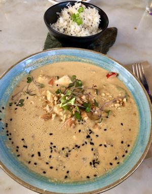 Vegan mango curry  at Khalan Thai in Aguadilla