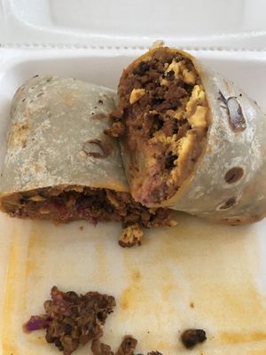 Takeout breakfast burrito 🤩  at Cascabel in Houston