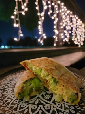 Crunchywrap - such good flavor and so fresh! at Cascabel in Houston