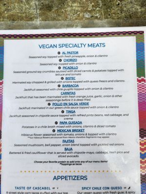 So many options for protein! at Cascabel in Houston