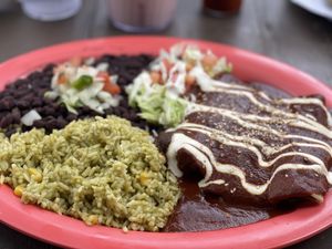 Mole Enchiladas  at Cascabel in Houston