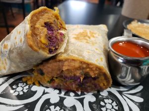Breakfast burrito #Veganuary at Cascabel in Houston