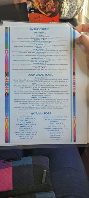 menu-2 at Cascabel in Houston