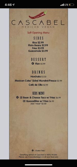 Soft opening menu continued at Cascabel in Houston