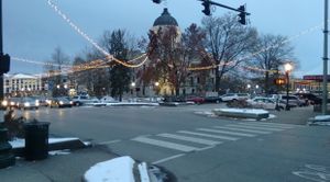 Just off the Square at Rockit's Famous Pizza in Bloomington