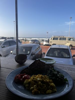  at Hang Ten Cafe in Muizenberg