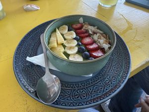 Green Smoothie Bowl  at Hang Ten Cafe in Muizenberg