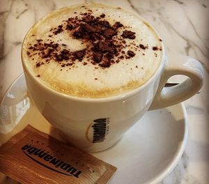 Capuchino  at The Vegan Corner in Barcelona