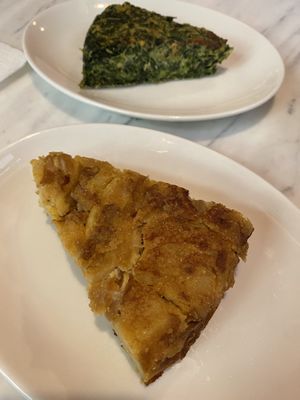 Vegan tortillas! at The Vegan Corner in Barcelona