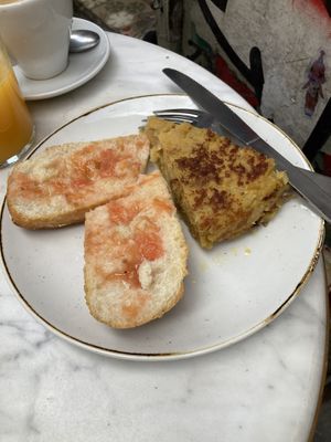 tortilla   at The Vegan Corner in Barcelona