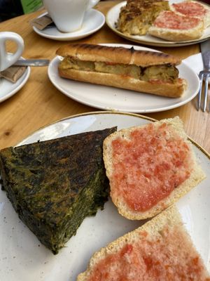 Vegan tortilla. So delicious.  at The Vegan Corner in Barcelona