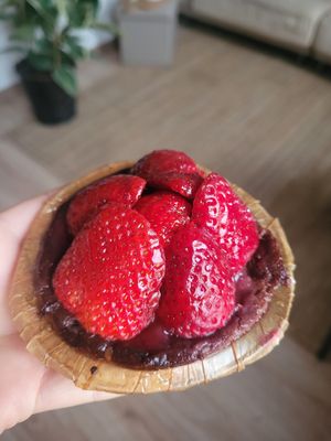 Tart at The Vegan Corner in Barcelona
