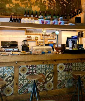 Inside The Vegan Corner.  at The Vegan Corner in Barcelona