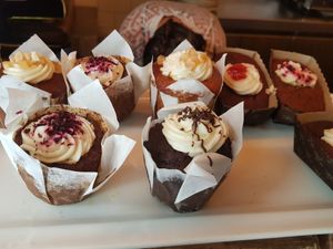 Muffin at The Vegan Corner in Barcelona