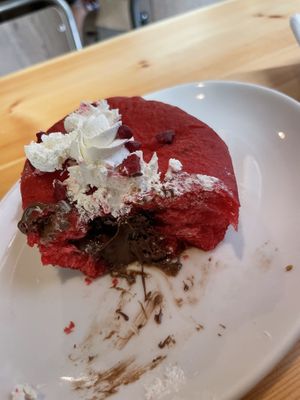Red velvet cake!😍  at The Vegan Corner in Barcelona