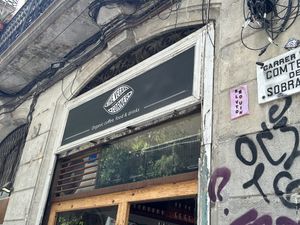 Entrance  at The Vegan Corner in Barcelona