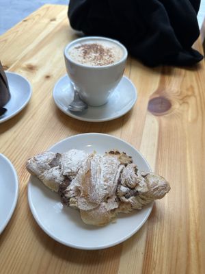 Vegan Nutella croissant  at The Vegan Corner in Barcelona