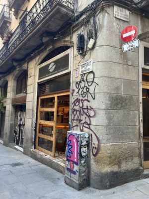Cafe Front  at The Vegan Corner in Barcelona