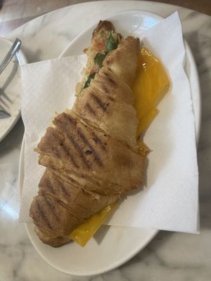Criossant with cheese  at The Vegan Corner in Barcelona
