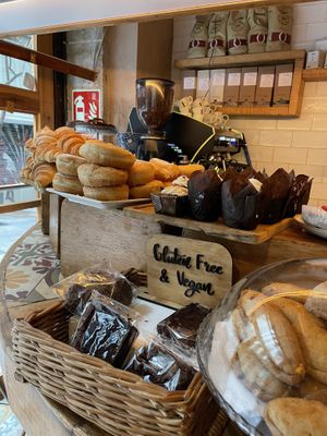 Selection of breakfast  at The Vegan Corner in Barcelona