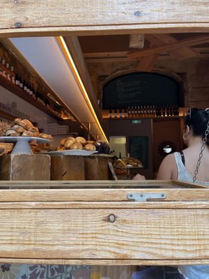 From the outside looking  in  at The Vegan Corner in Barcelona