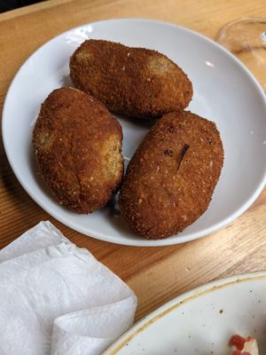More croquetas!  at The Vegan Corner in Barcelona