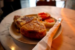 Tortilla at The Vegan Corner in Barcelona