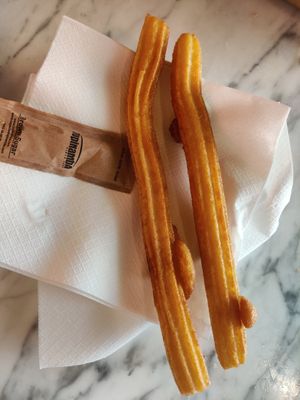 Churros at The Vegan Corner in Barcelona