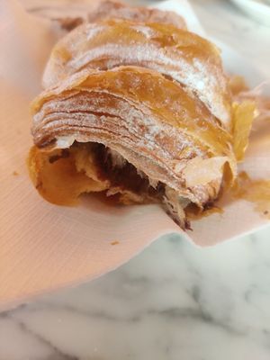 Nutella croissant at The Vegan Corner in Barcelona