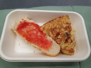 Leek Tortilla at The Vegan Corner in Barcelona