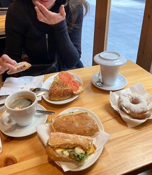 vegan doughnut, tortilla, bread and more  at The Vegan Corner in Barcelona