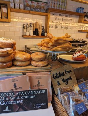 Sweet treats at The Vegan Corner in Barcelona