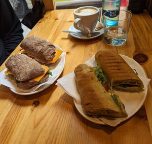 Toasted sandwiches at The Vegan Corner in Barcelona