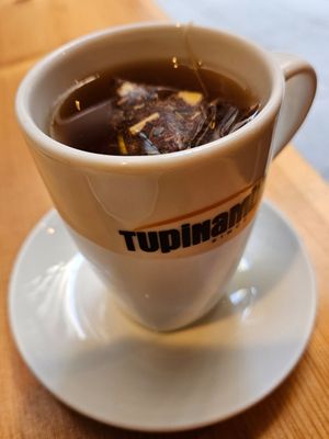 Roiboos orange lemon tea at The Vegan Corner in Barcelona