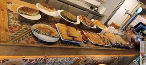 Buffet at The Vegan Corner in Barcelona