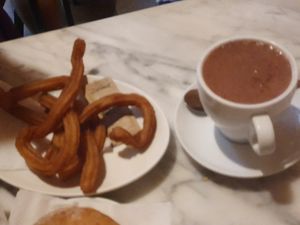 Churros at The Vegan Corner in Barcelona
