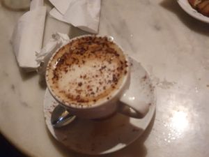 Cappuccino at The Vegan Corner in Barcelona
