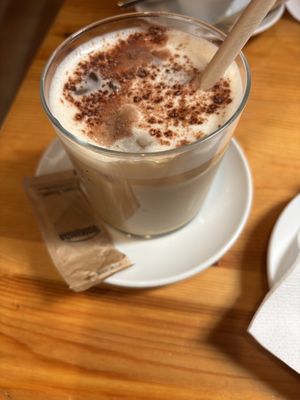 Iced latte   at The Vegan Corner in Barcelona