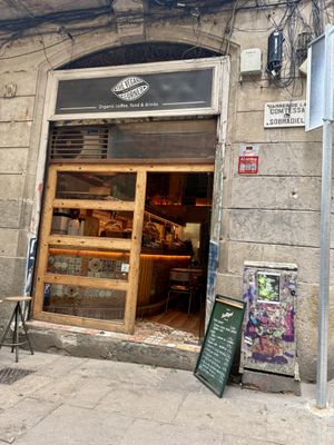 Outside  at The Vegan Corner in Barcelona