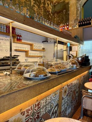 Counter  at The Vegan Corner in Barcelona