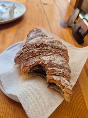 Nutella croissant at The Vegan Corner in Barcelona