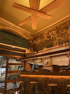 Cozy ambiance  at The Vegan Corner in Barcelona