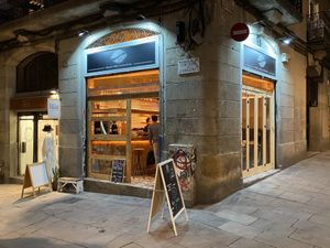 It’s literally on a corner. at The Vegan Corner in Barcelona