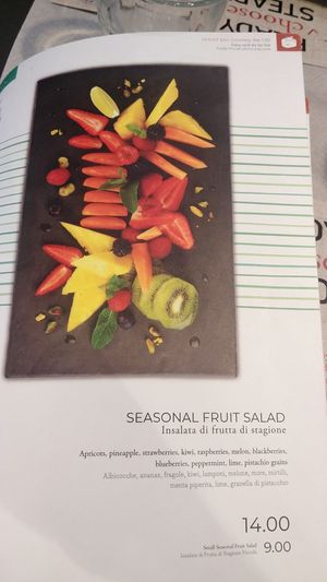 Menu at VCE - Decanto - Airside in Venice