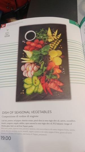 Menu at VCE - Decanto - Airside in Venice