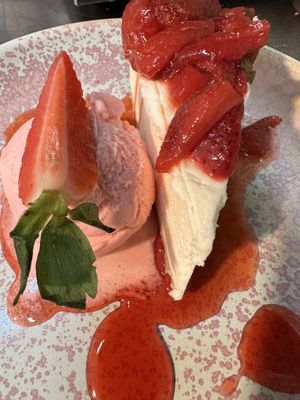 Cheesecake  at The Masons Arms in Warkworth